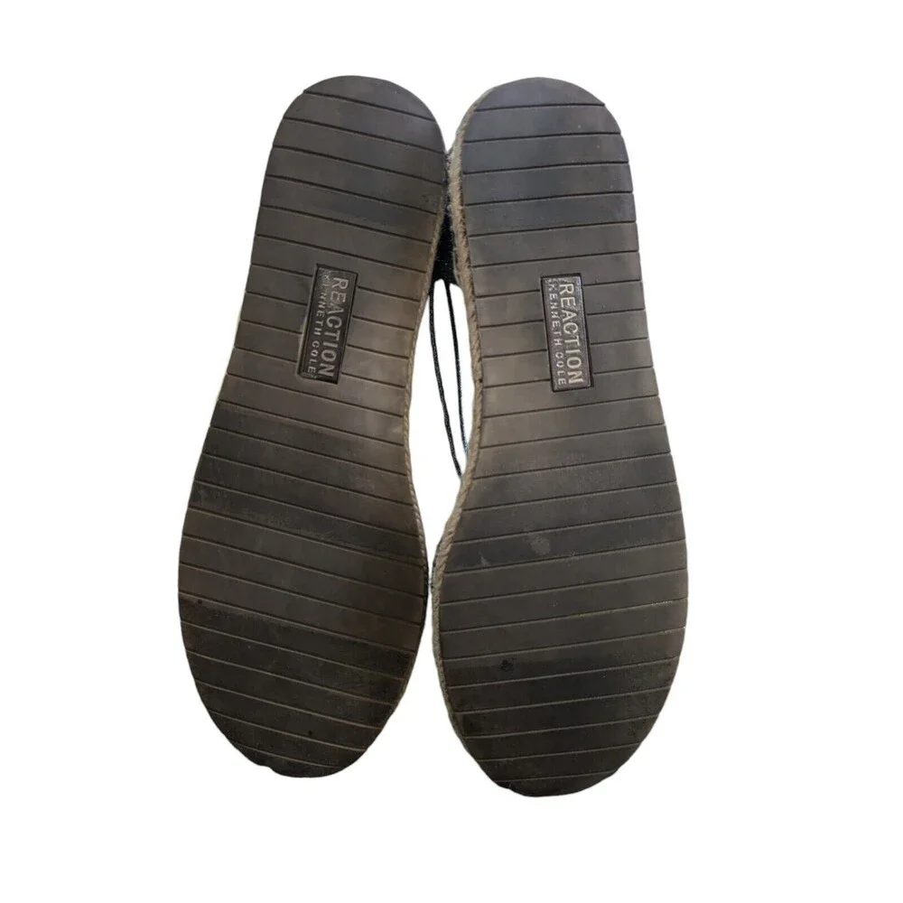 Reaction Kenneth Cole How Elastic Women's Black Glitter Flats 8.5